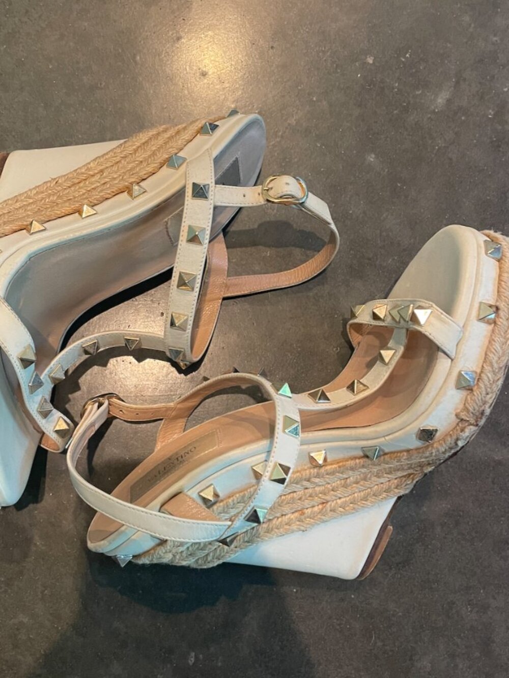 Valentino Garavani Rockstud Wedge Women Sandals size 37 - Picture 7 of 8